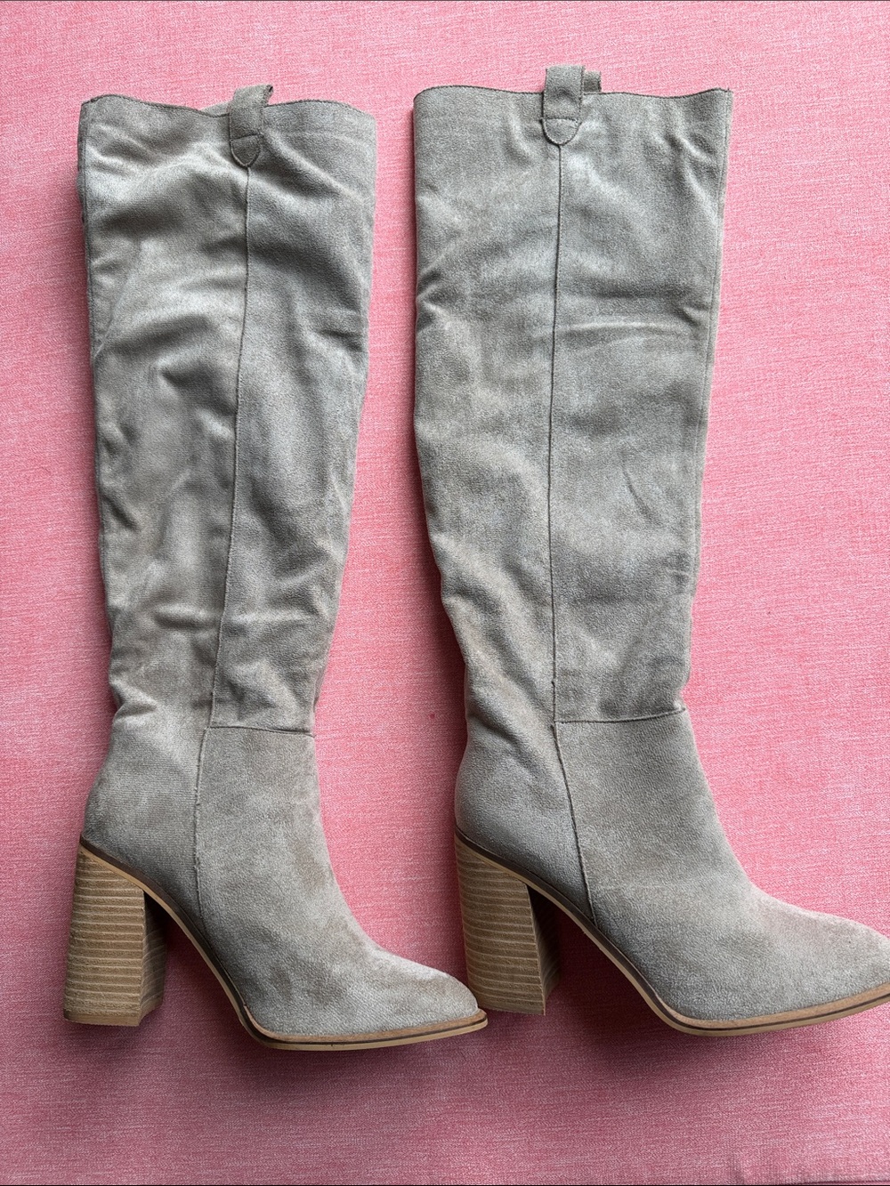 Mi.iM Taupe Suede Over-the-Knee Saint Boots 8.5 NEW
